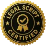 Legal script certified badge