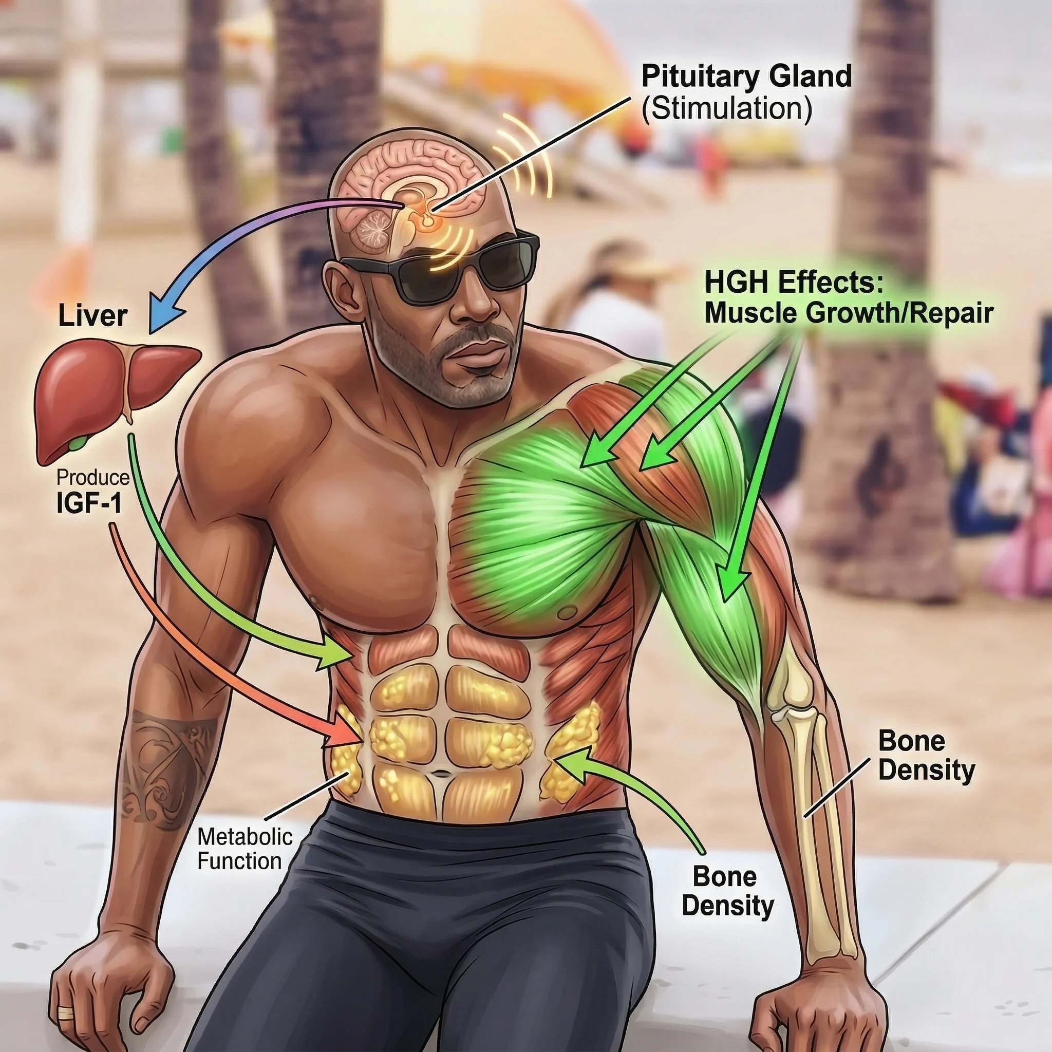 HCG optimization anatomy map